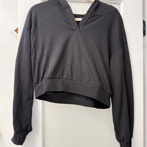 Black Women's Cropped Hoodie